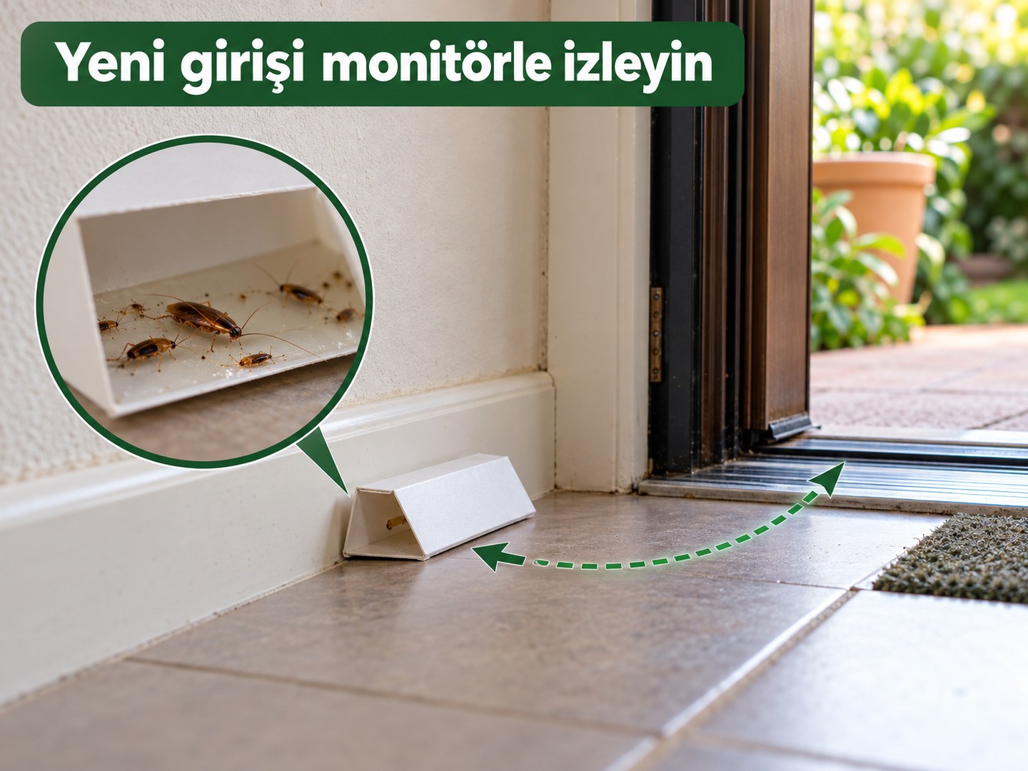 Giriş yakınındaki takip monitörüyle yeni hareketin izlenmesi