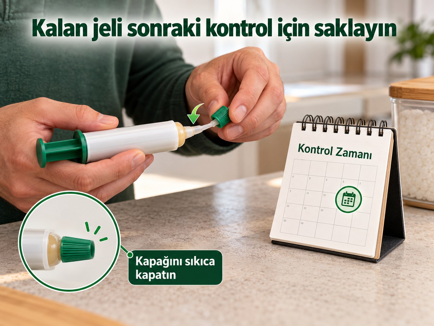 Sonraki kontrol için kalan ürünün ayrılması