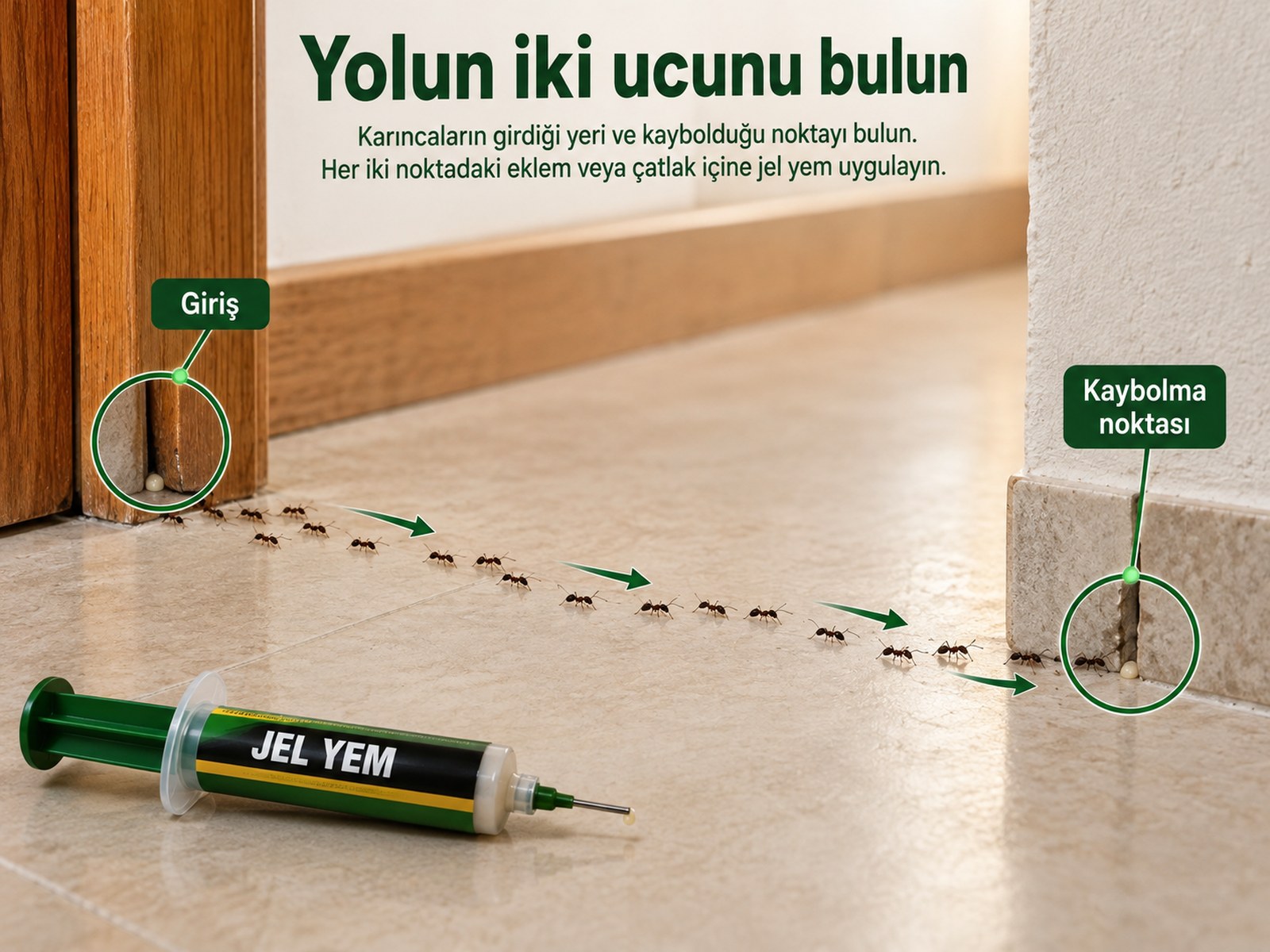 Yolun başlangıcı ve sonunda uygulama planı