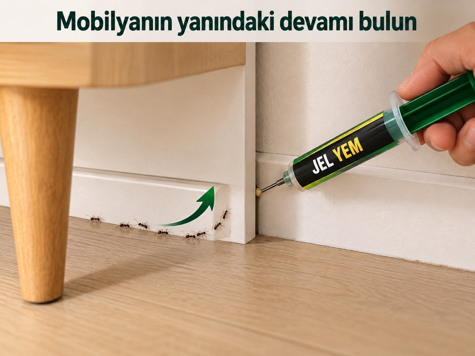 Mobilya yanındaki erişilebilir hat devamı