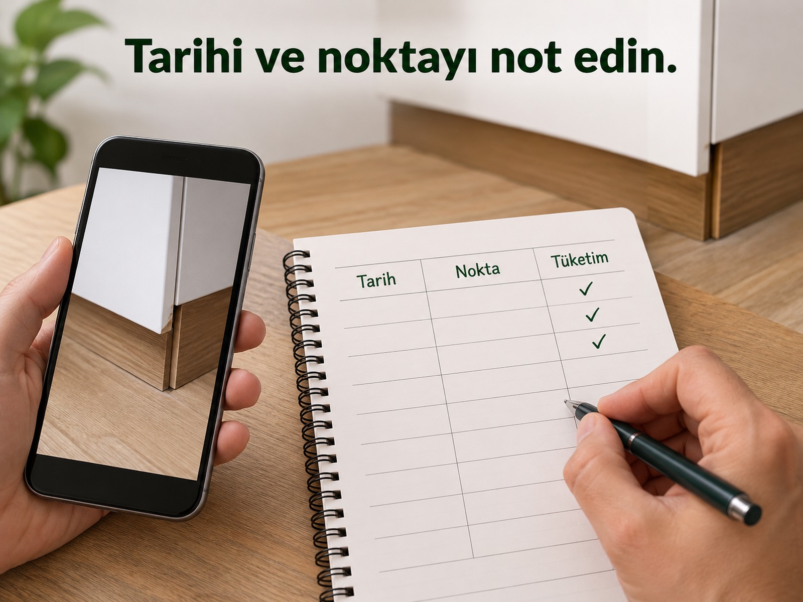 İlk uygulama tarihi ve hedef noktaların kısa kaydı
