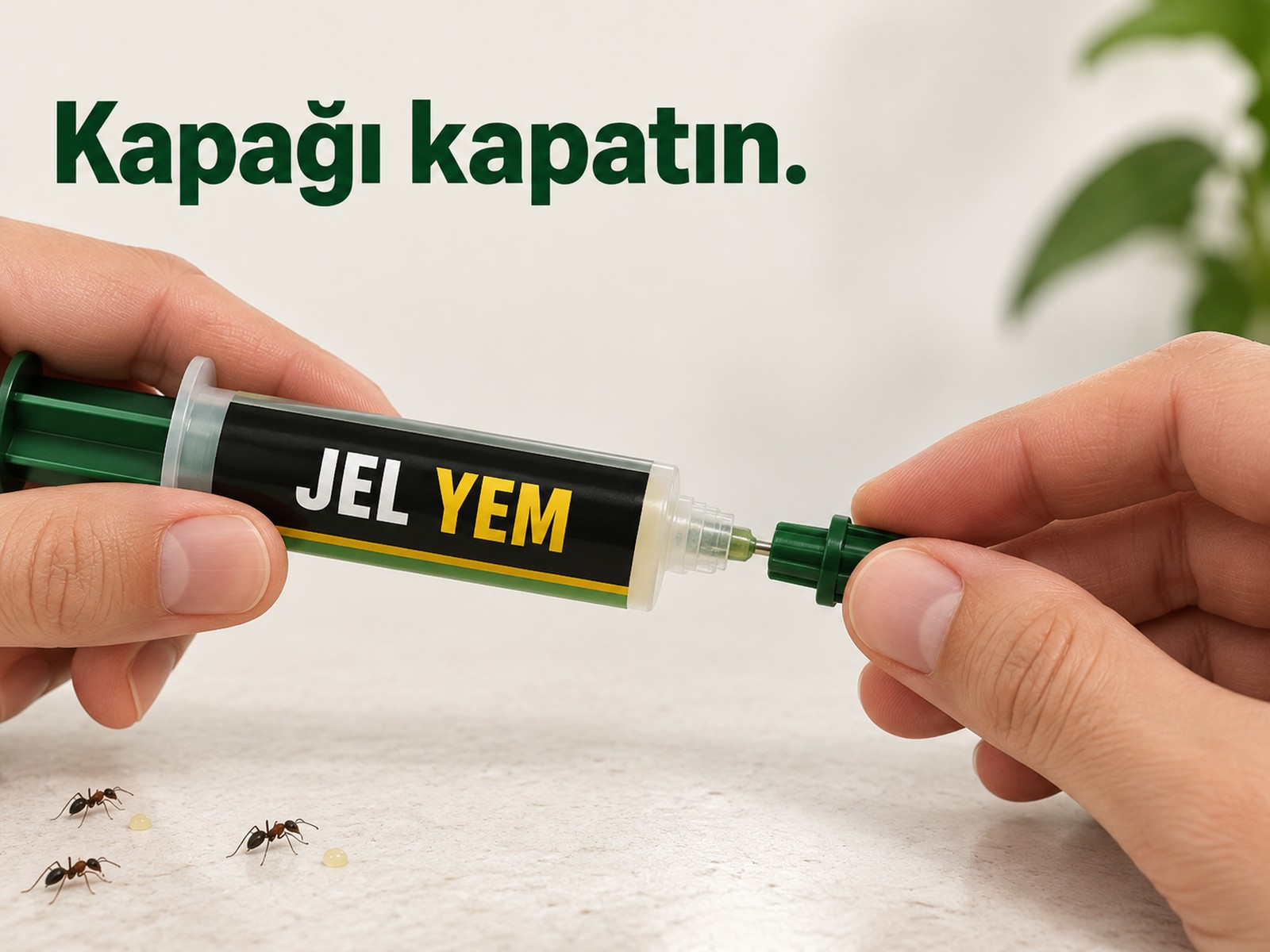 Uygulama ucunun kapatılması ve orijinal ambalaj