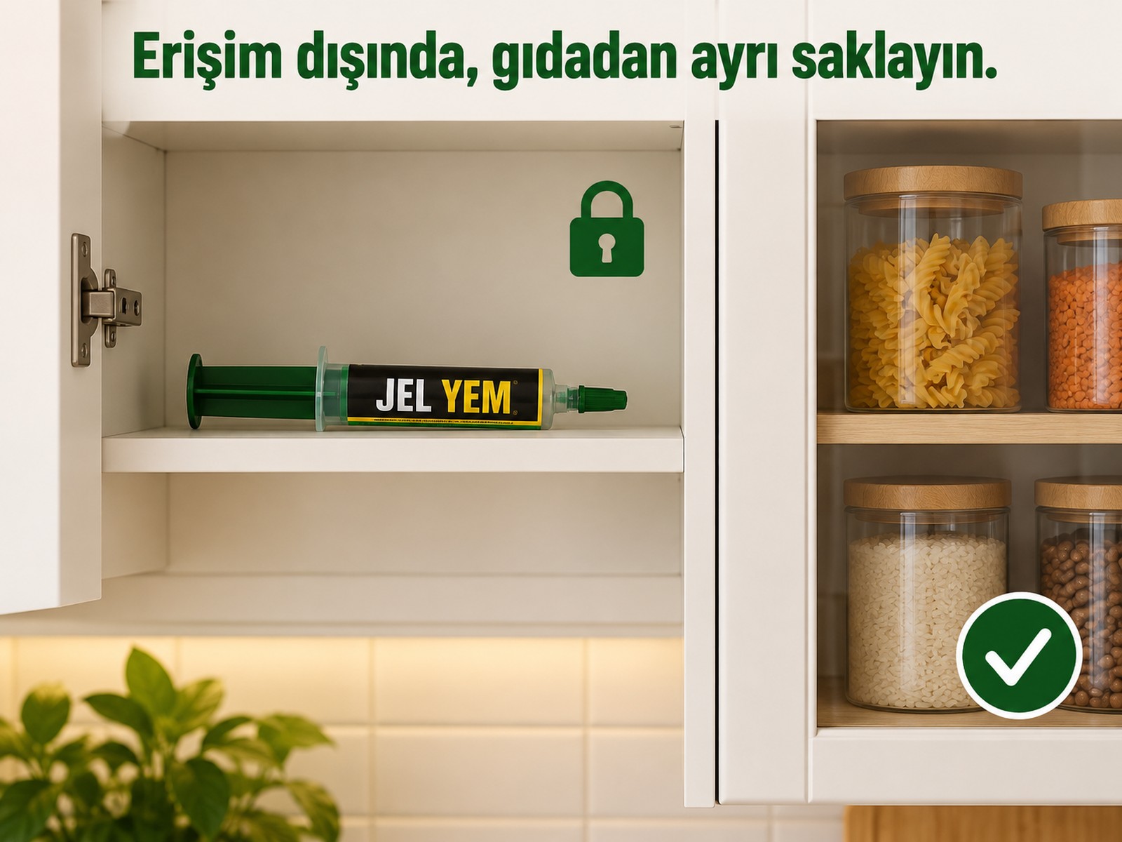 Gıdadan ayrı erişim dışı saklama