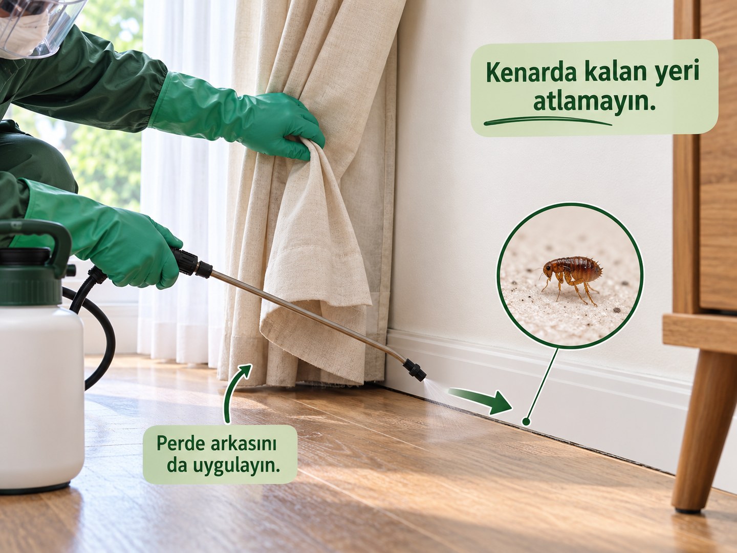 Oda kenarı ve perde arkasının uygulama sırasına dahil edilmesi