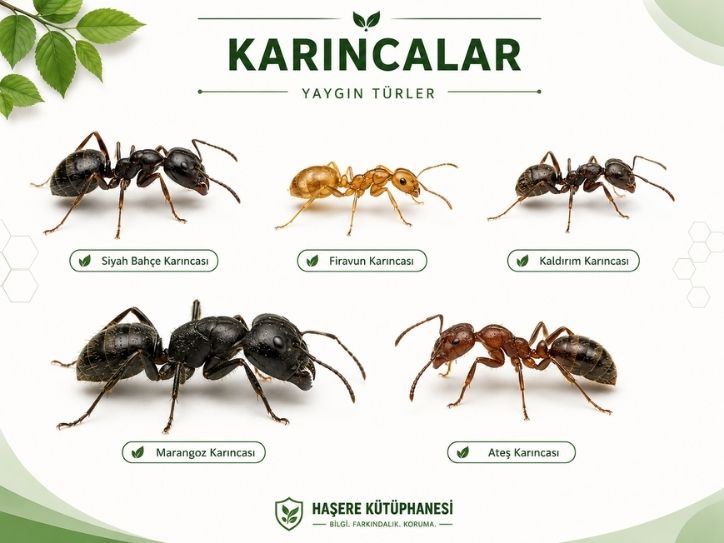 Karınca türleri kolaj görseli