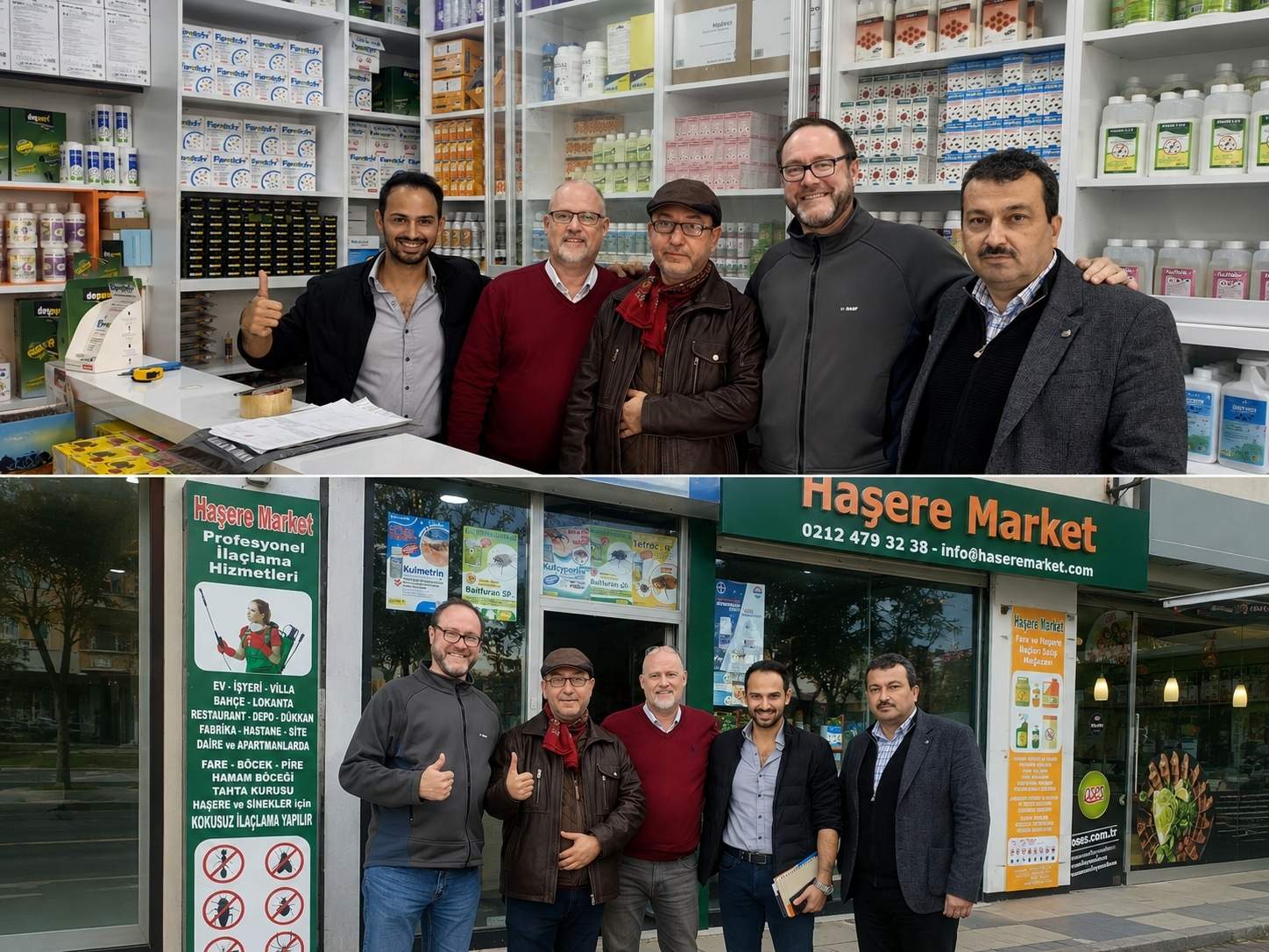BASF Almanya yetkilileri Haşere Market ziyaret ve görüşme fotoğrafları