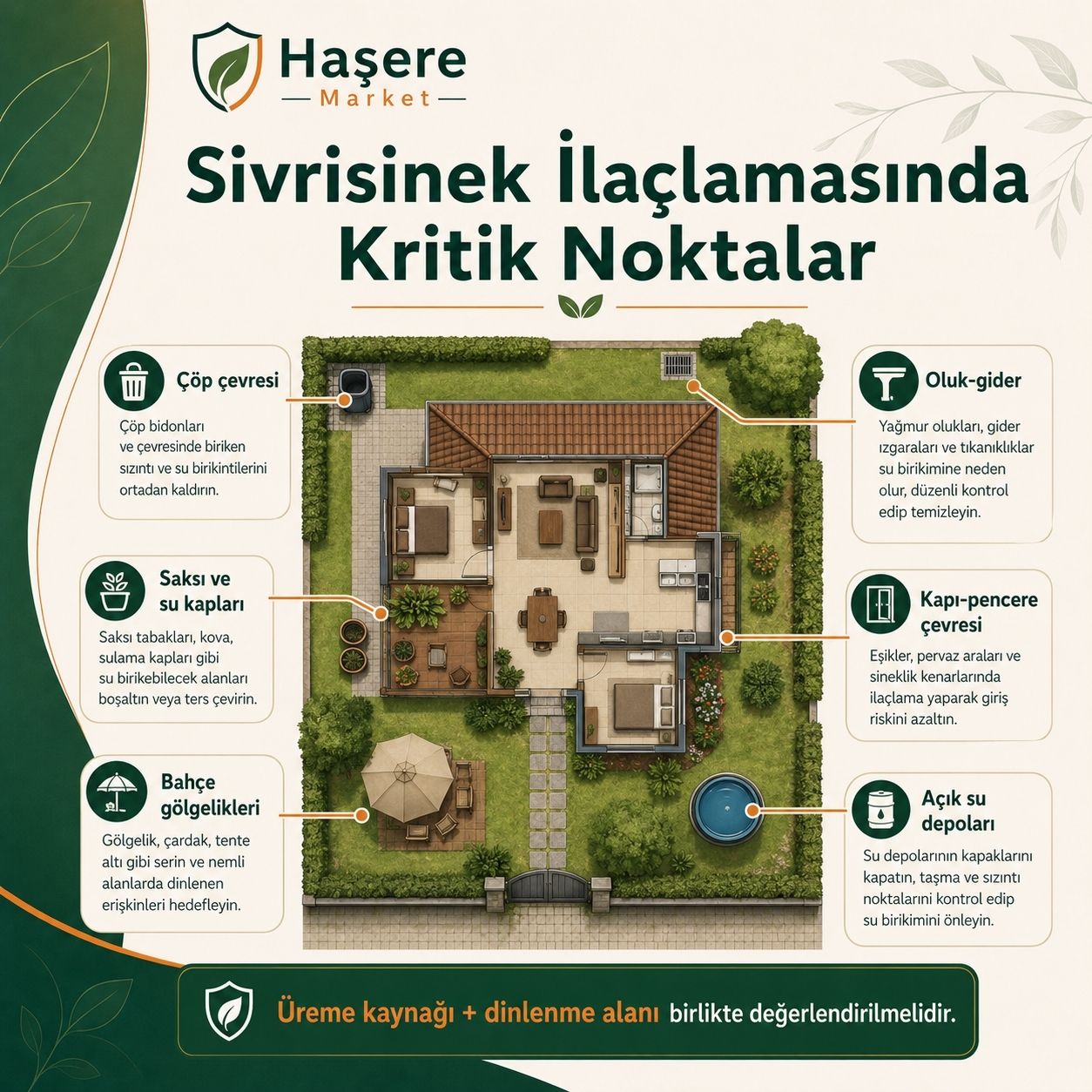 Sivrisinek ilaçlamasında kritik noktalar