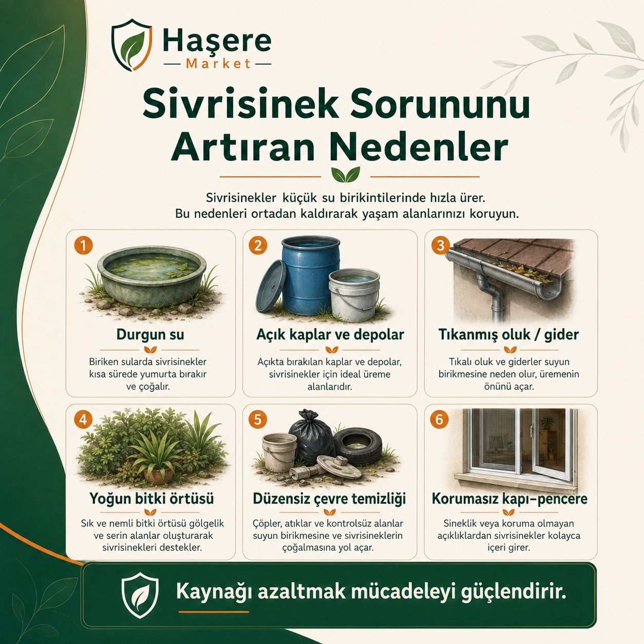 Sivrisinek sorununu artıran nedenler