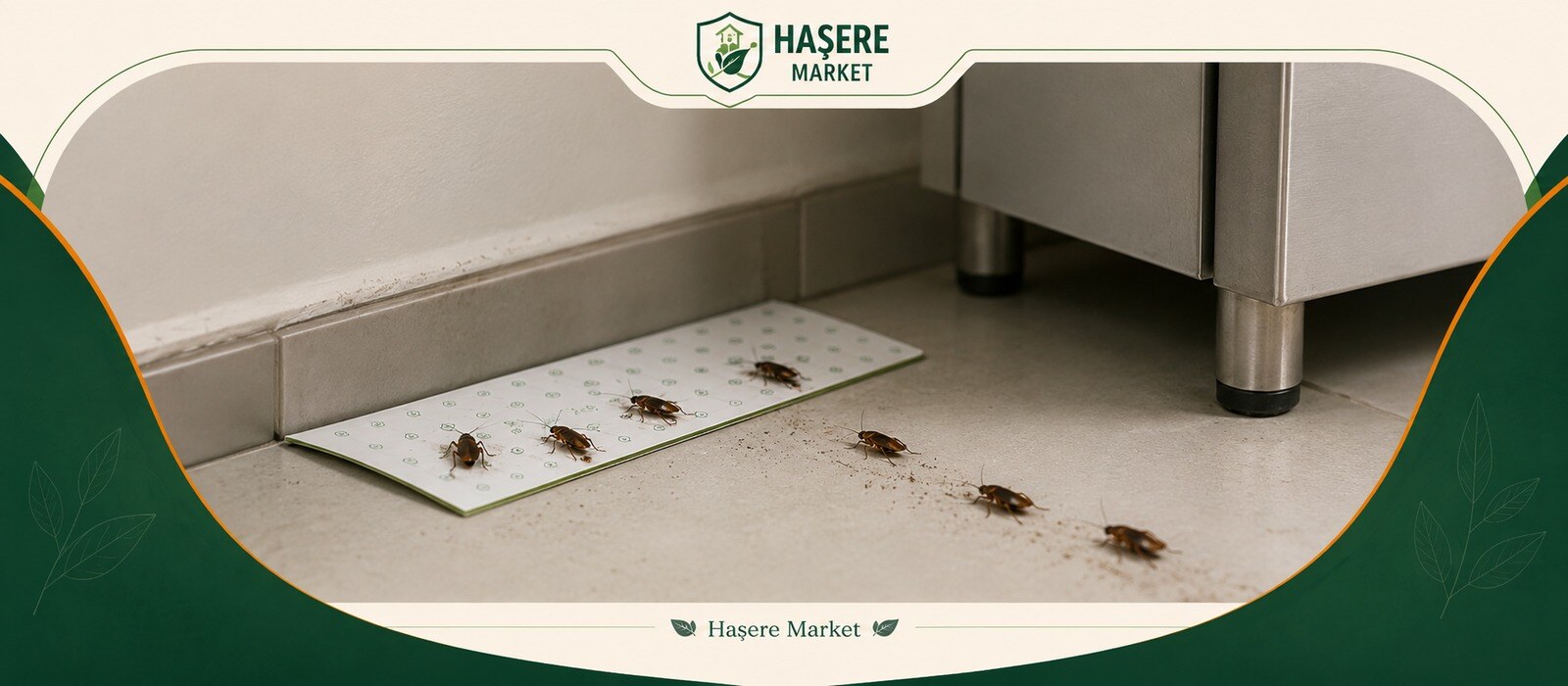 Hamamböceği yapışkan izleme tuzağı ile hareket hattı ve yoğunluk takibi