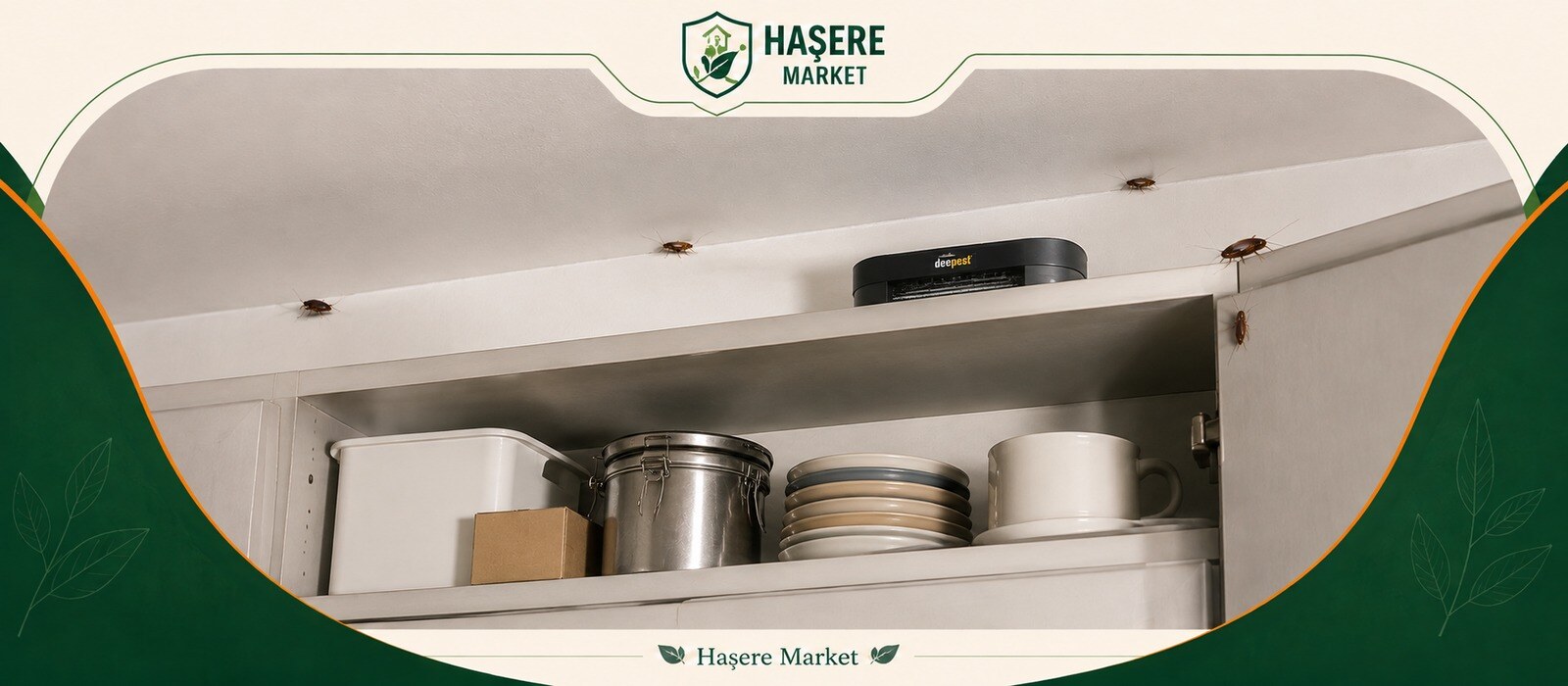 Kahverengi çizgili hamamböceği için kuru yüksek alan ve elektronik çevresi