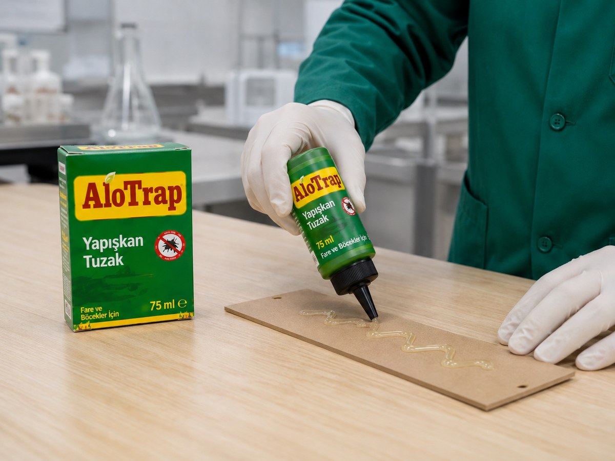 AloTrap 75 ml fare yapışkanı ve ürün yapısı