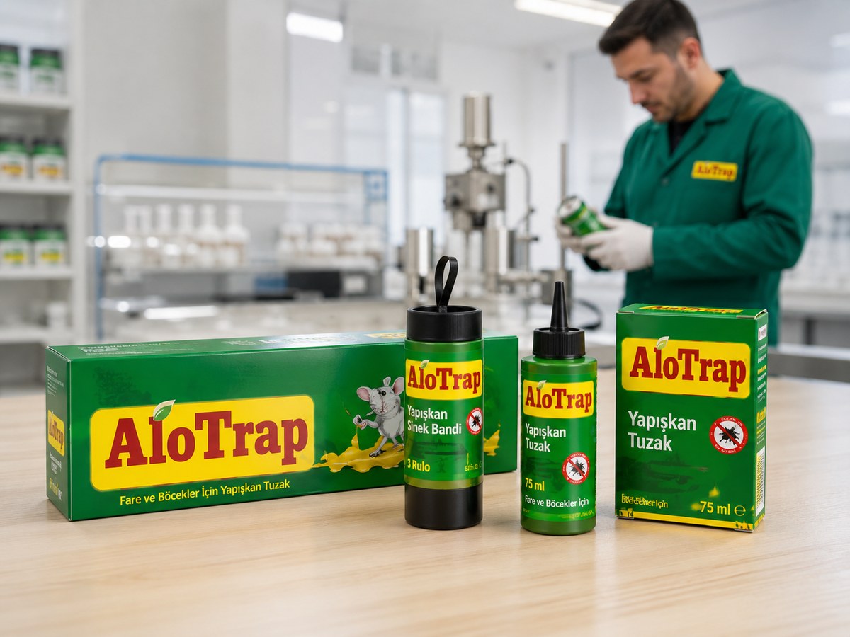 AloTrap fare yapışkanı ve yapışkan sinek bandı ürün ailesi