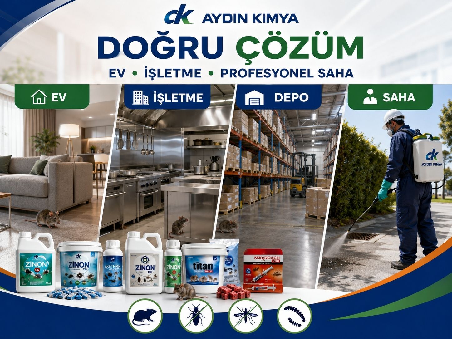 Aydın Kimya haşere kontrol çözümleri ve saha kullanımı