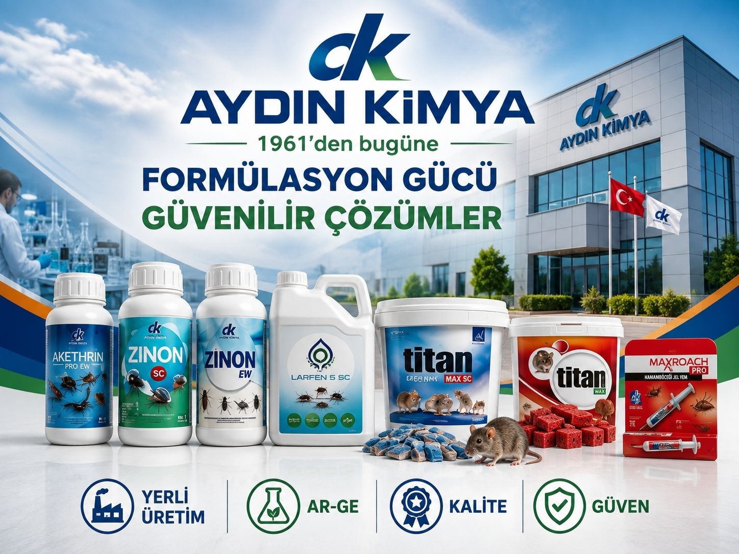 Aydın Kimya ürün aileleri ve marka dünyası