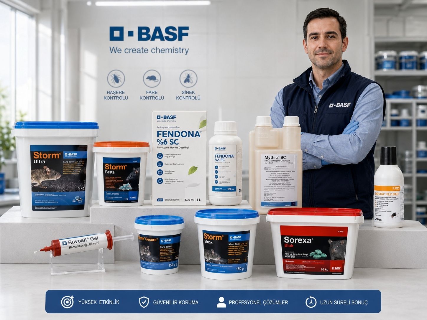 BASF Fendona, Mythic, Ravosit, Seclira ve Storm ürün aileleri ile uzman sunumu