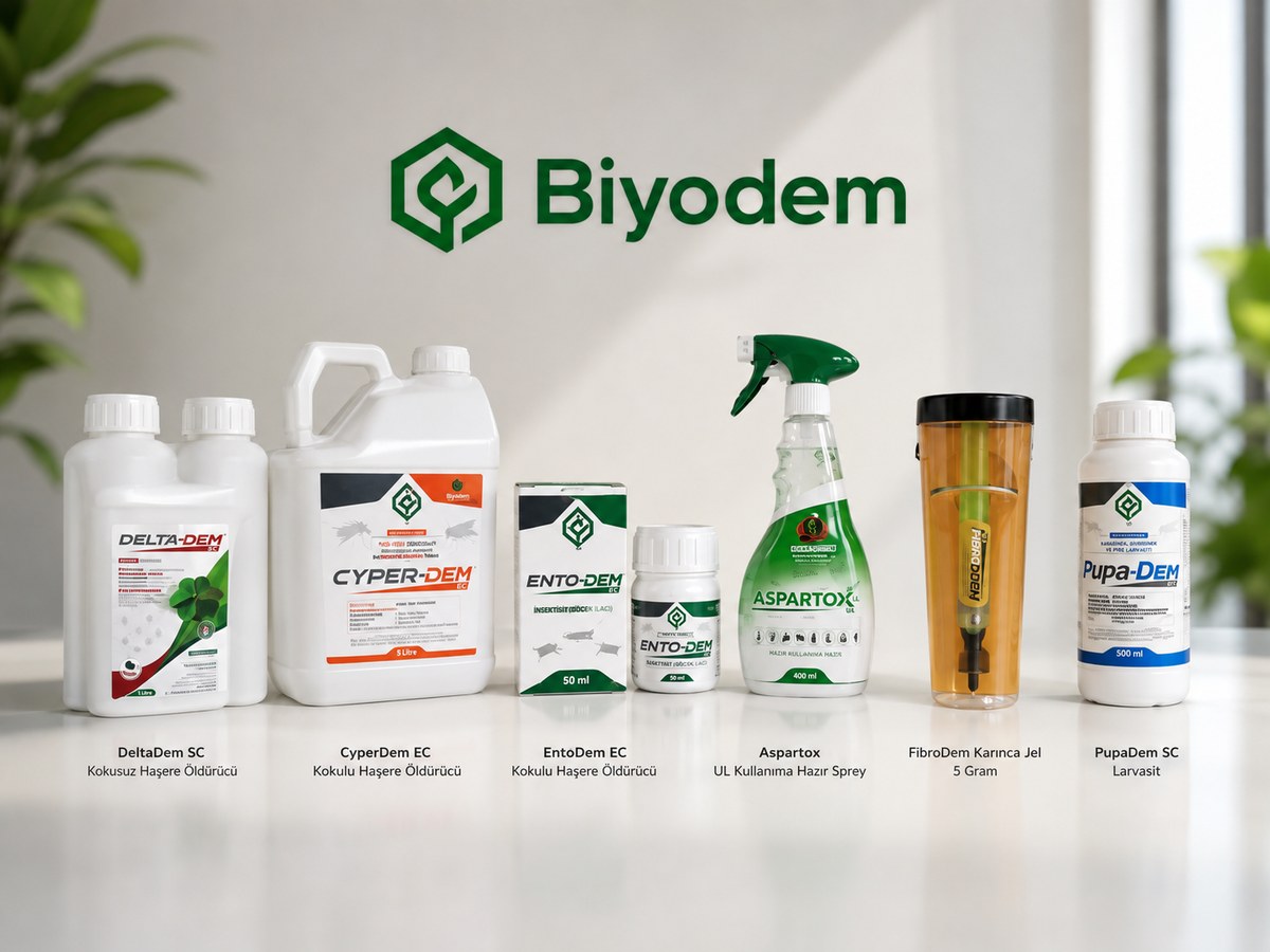 Biyodem ürün aileleri SC EC jel sprey ve larvasit çözümleri