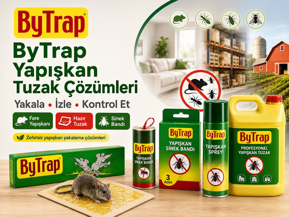 ByTrap fare böcek ve sinek yapışkan tuzak çözümleri