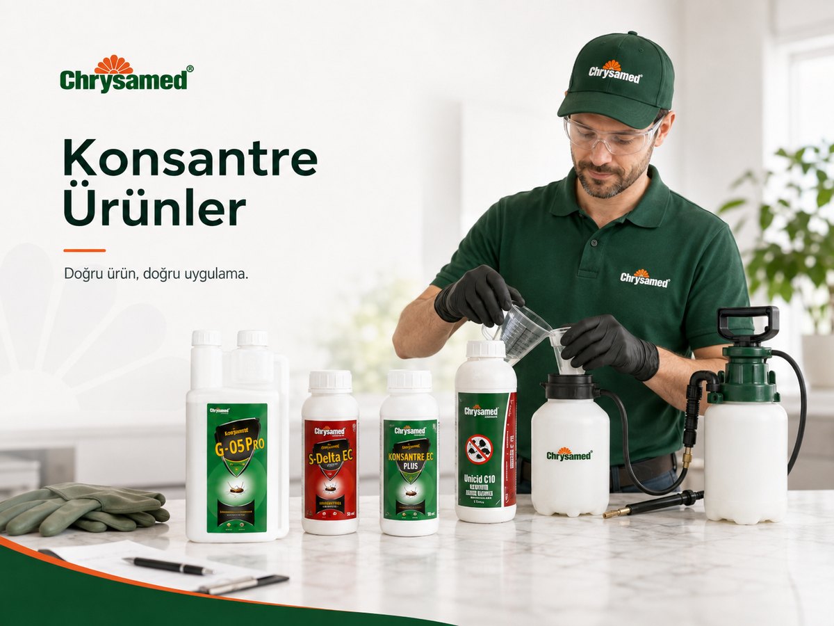 Chrysamed konsantre haşere ürünleri ve doğru ürün seçimi