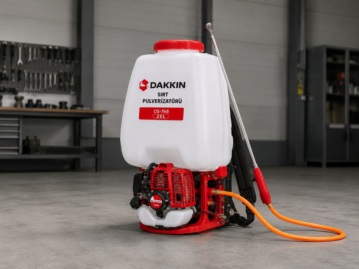 Dakkın OS-768 motor depo püskürtme hortumu ve tabanca teknik detayları