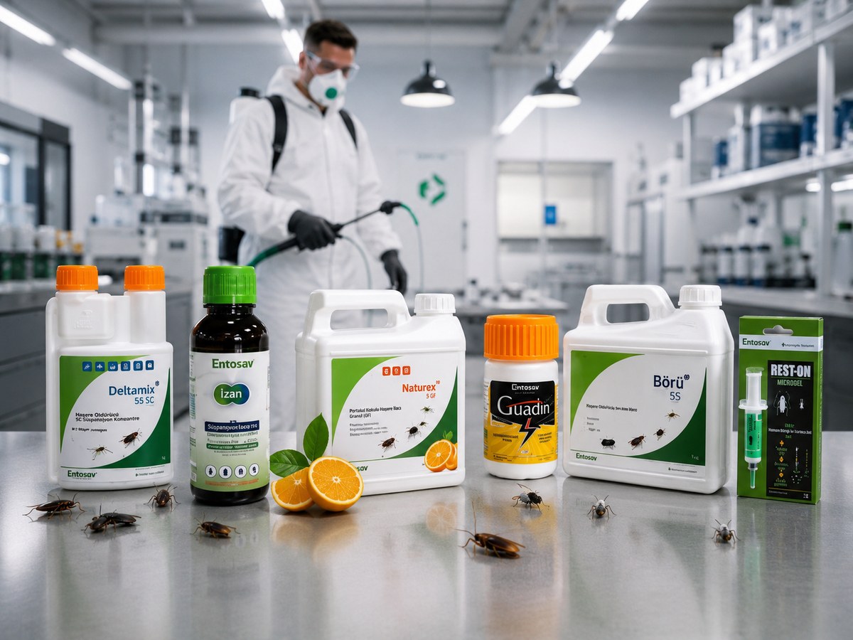 Entosav halk sağlığı ürün aileleri Deltamix Guadin İzan Naturex ve Rest-On