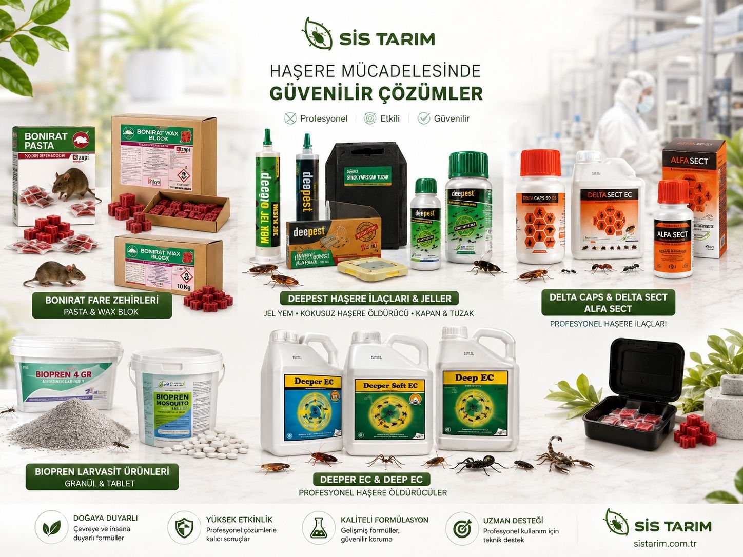SİS Tarım Deepest Bonirat Delta Alfa Sect ve Biopren ürün aileleri