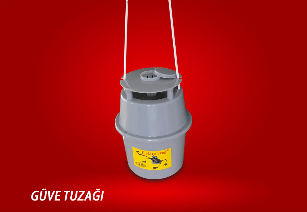 Elektro Frog feromonlu güve yakalama kova tuzağı