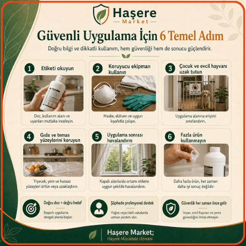 Güvenli uygulama için 6 temel adım infografik