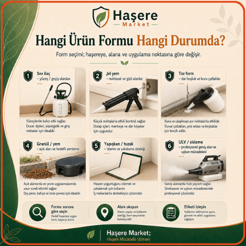 Hangi ürün formu hangi durumda infografik