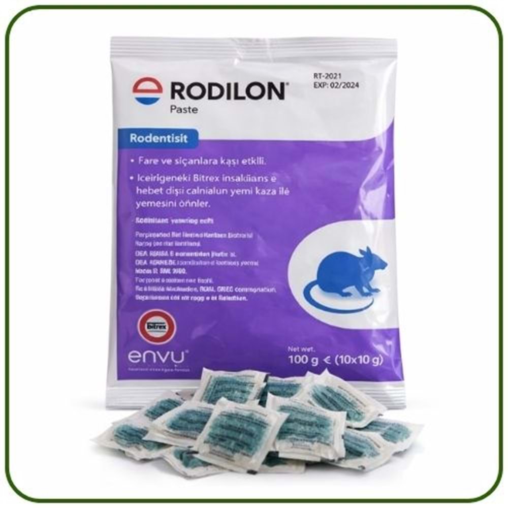 Bayer-Envu Rodilon Pasta Fare Zehiri | 100 Gram