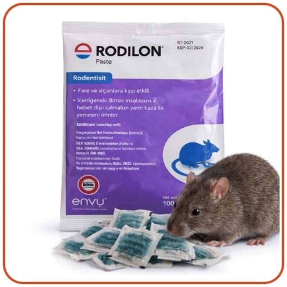 Bayer-Envu Rodilon Pasta Fare Zehiri | 100 Gram