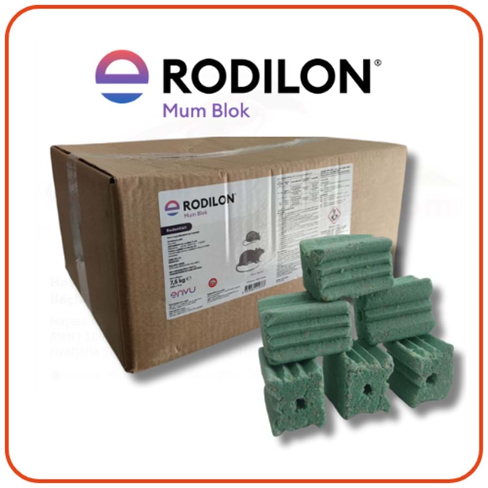 Bayer-Envu Rodilon Mum Blok Fare Zehiri | 250 Gram
