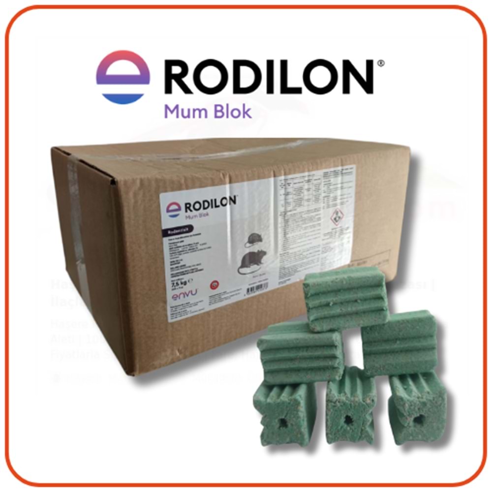 Bayer-Envu Rodilon Mum Blok Fare Zehiri | 250 Gram