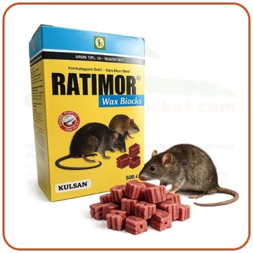 Ratimor Wax Mum Blok Fare Zehiri | 1 Kg