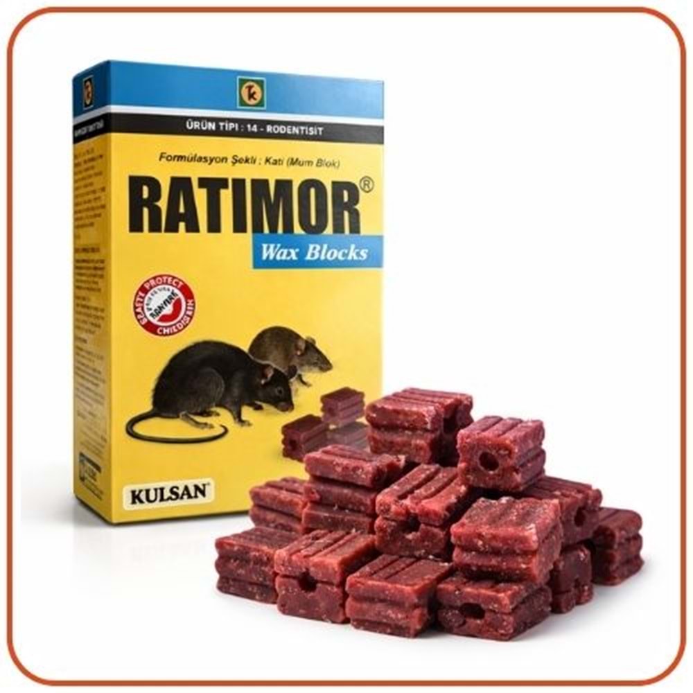 Ratimor Wax Mum Blok Fare Zehiri | 5 Kg