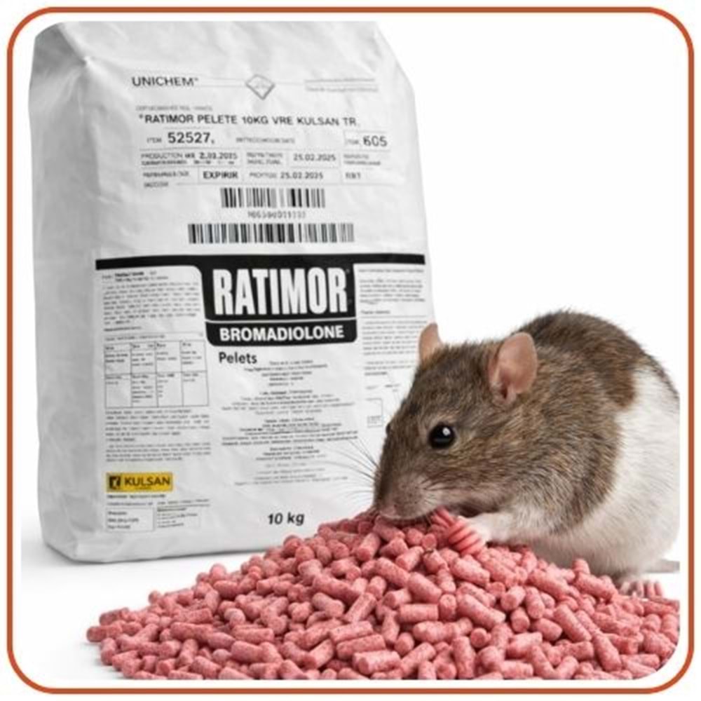 Ratimor Pelet Fare Zehiri | 5 Kg