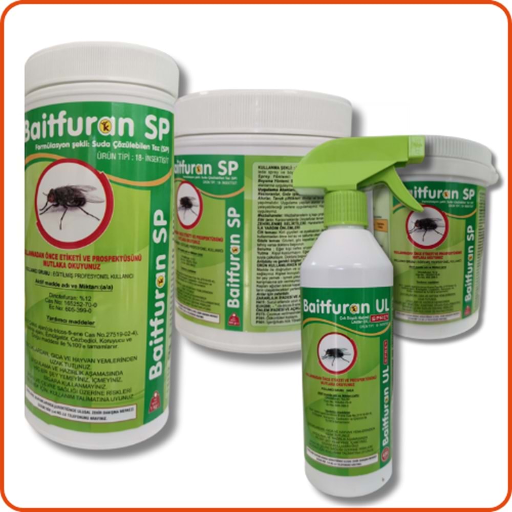Baitfuran UL Kullanıma Hazır Karasinek Öldürücü Sprey| 450 ml