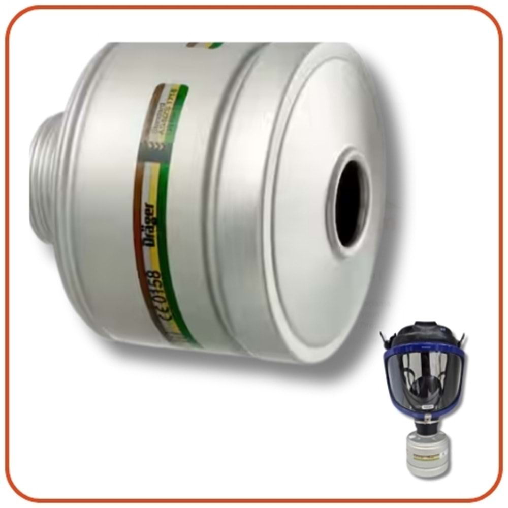 Drager X-Plore 6300 Tam Yüz İlaçlama Maskesi | Takım