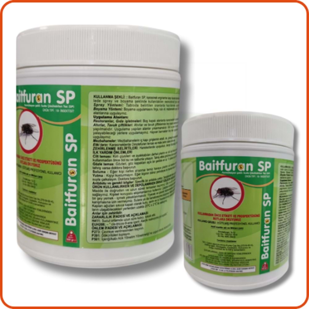 Baitfuran SP Suda Çözülebilen Karasinek Tozu| 500 Gram