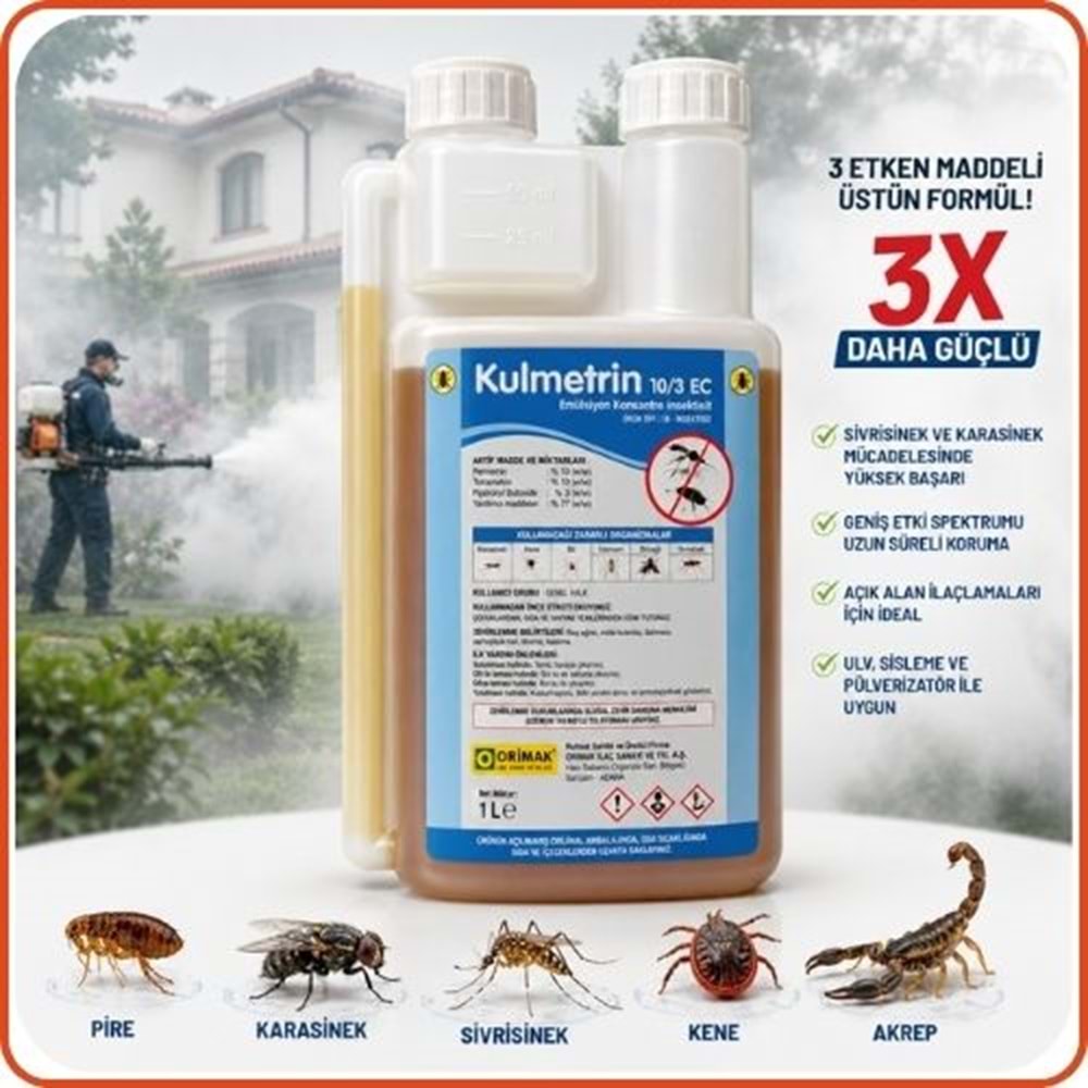 Kulmetrin 10/3 EC Kokulu Haşere Öldürücü | 1 Litre