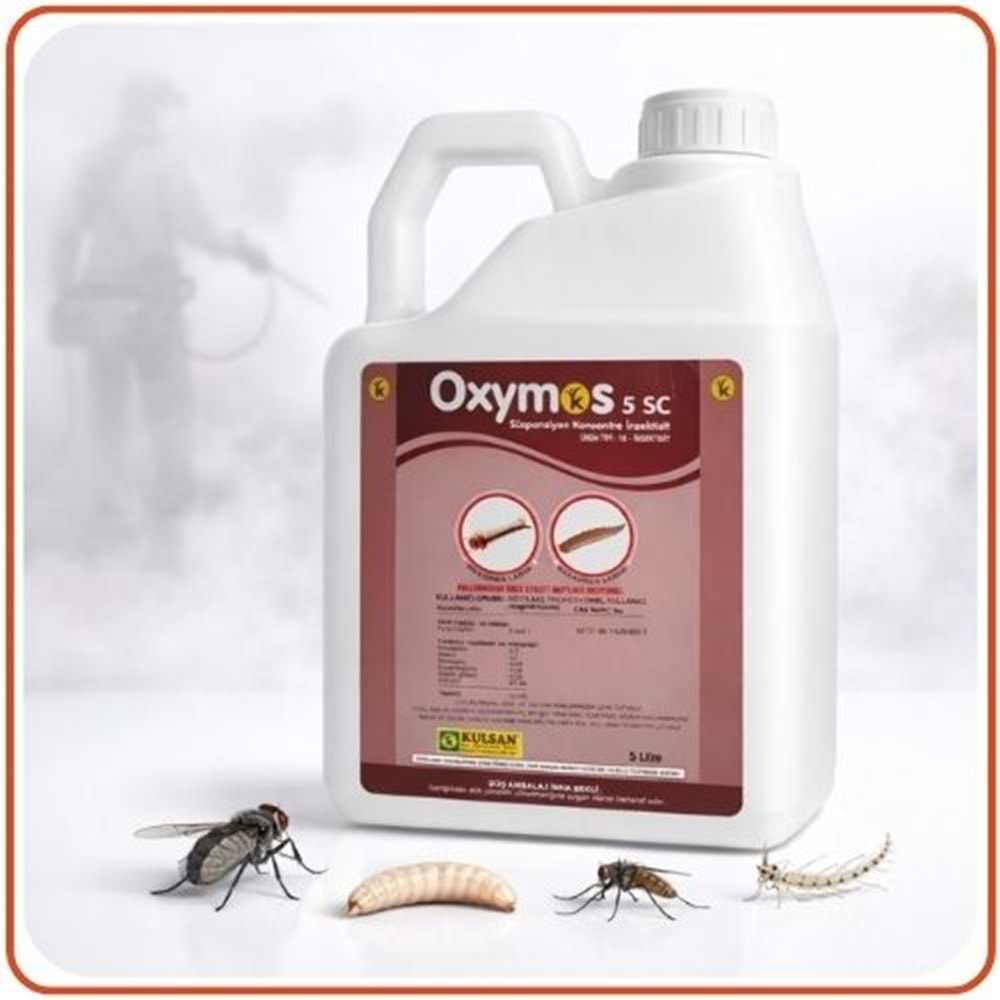 Oxymos 5 SC Larvasit Haşere | Karasinek | Sivrisinek | 5 Litre
