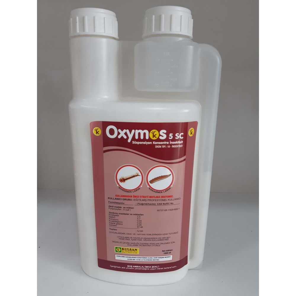 Oxymos 5 SC Larvasit Haşere | Karasinek | Sivrisinek |1 Litre