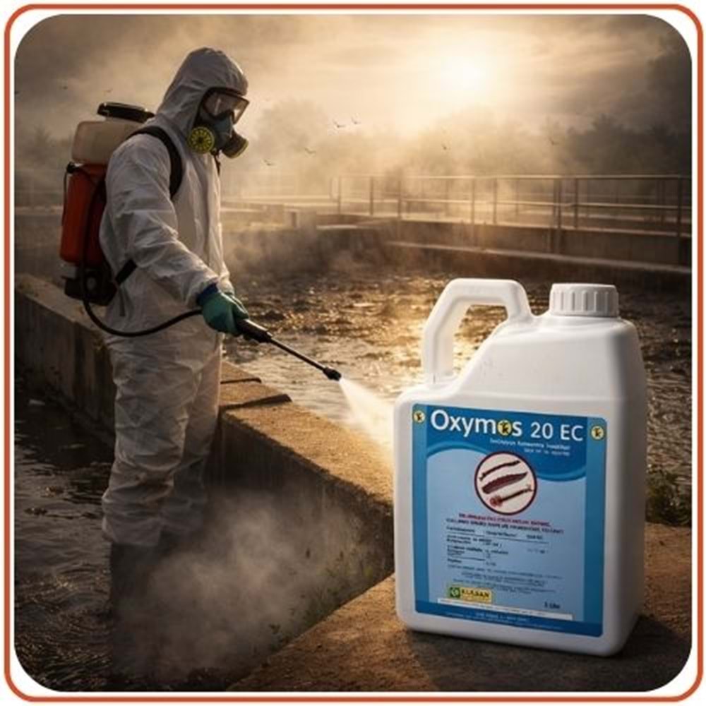 Oxymos 20 EC Larvasit Haşere | Karasinek | Sivrisinek | 5 Litre