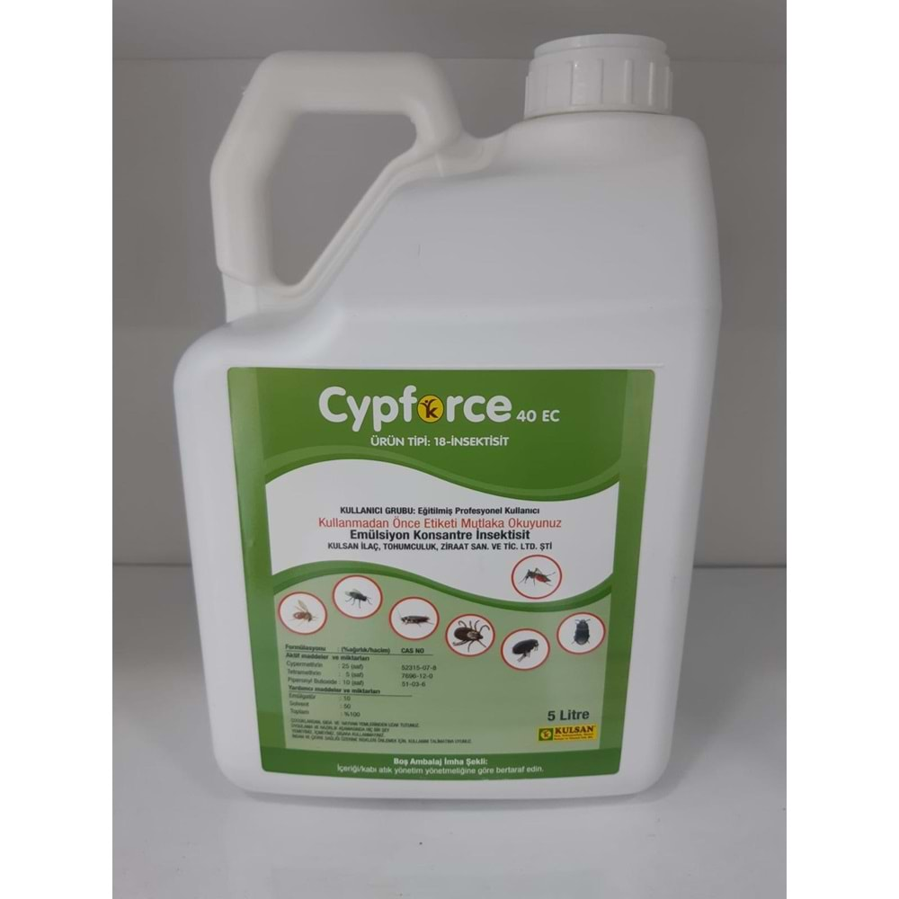 Cypforce 40 EC Kokulu Haşere Öldürücü | 5 Litre