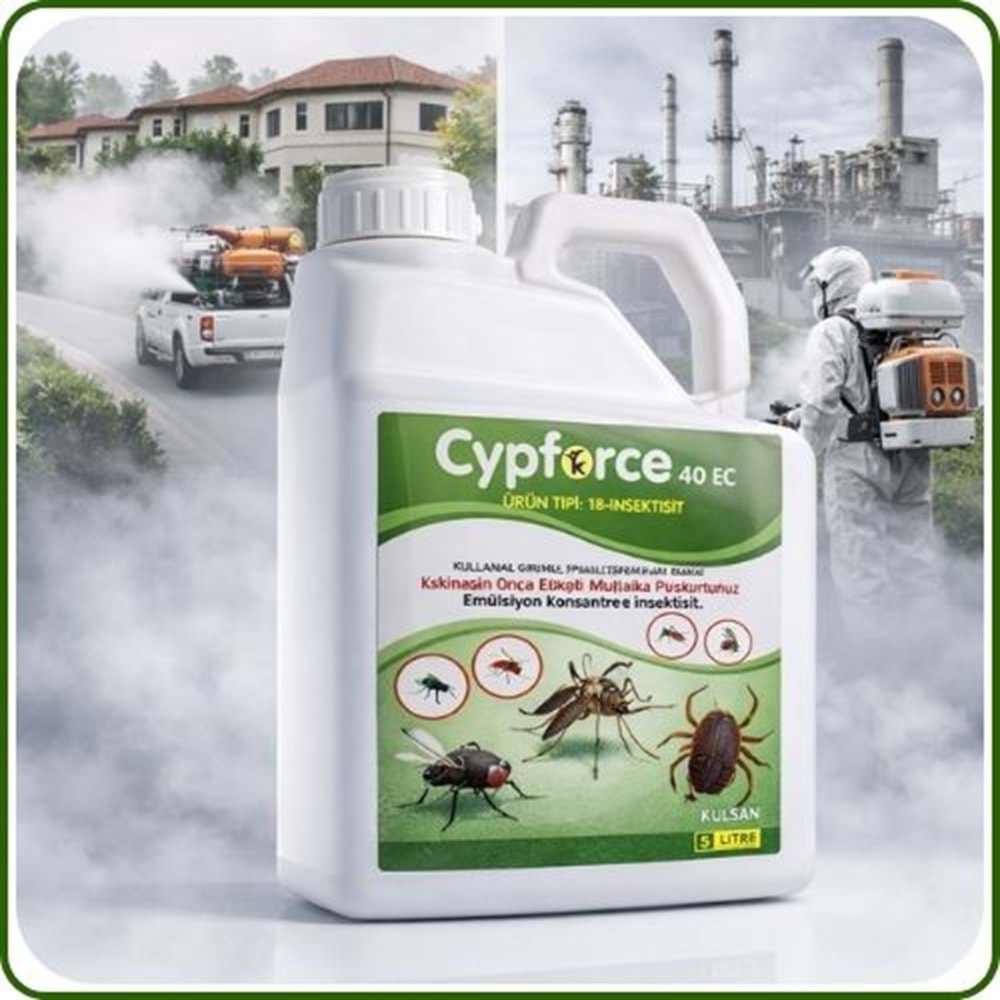 Cypforce 40 EC Kokulu Haşere Öldürücü | 5 Litre