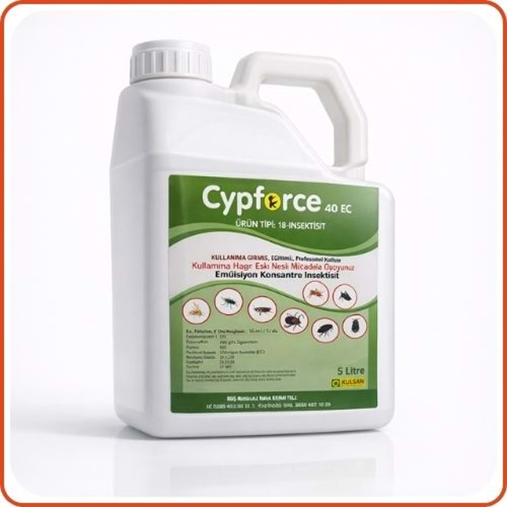 Cypforce 40 EC Kokulu Haşere Öldürücü | 5 Litre