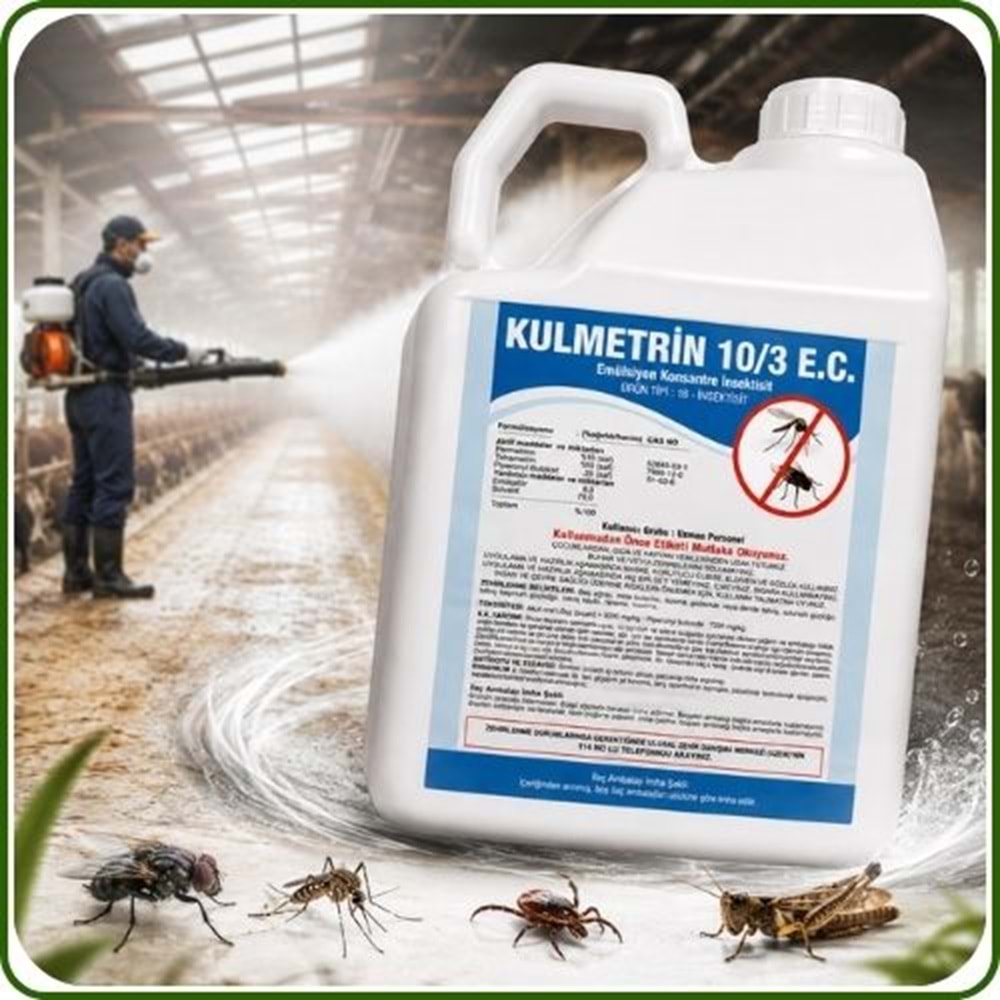 Kulmetrin 10/3 EC Kokulu Haşere İlacı | 5 Litre