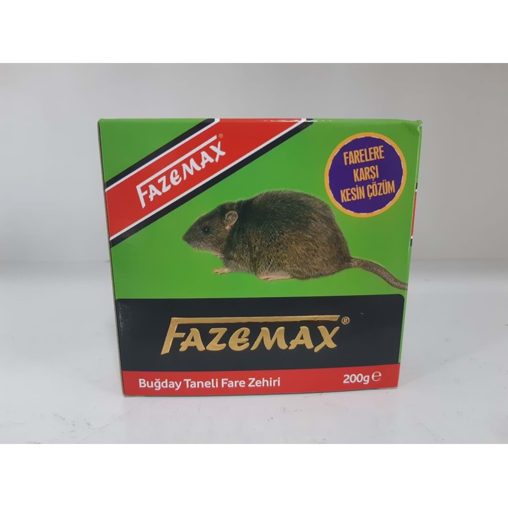 Fazemax Buğday Taneli Fare Zehiri |200 Gram