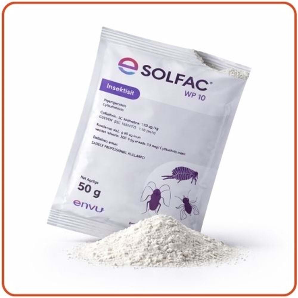 Bayer-Envu Solfac WP 10 Toz Haşere Öldürücü | 50 Gram