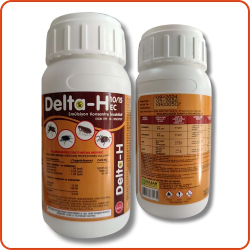 Delta-H 10/15 EC Kokulu Haşere Öldürücü | 250 Ml