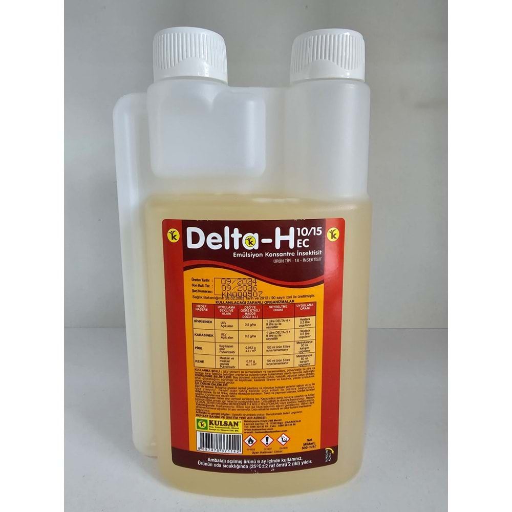 Delta-H 10/15 EC Kokulu Haşere Öldürücü | 500 Ml